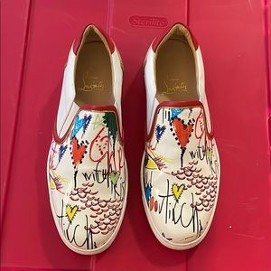 Christian Louboutin Patten Leather Sneakers